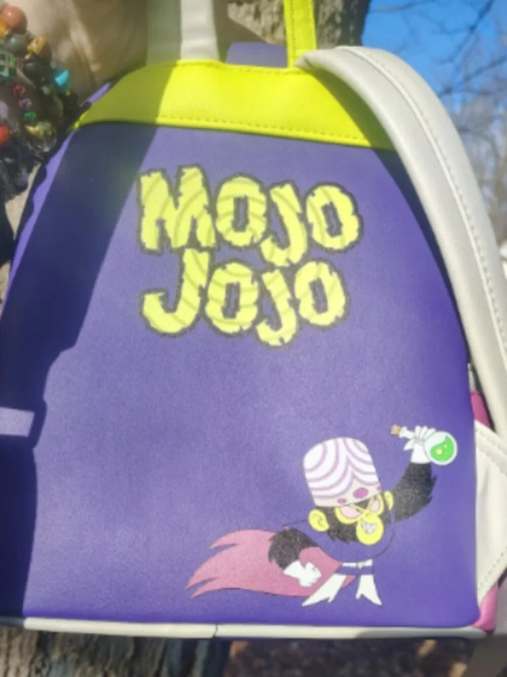 NWOT Loungefly Cartoon Powerpuff Girls Mojo Jojo Mini Backpack Glow in The Dark